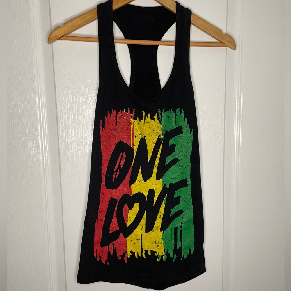 One Love - Distressed Tank Top
